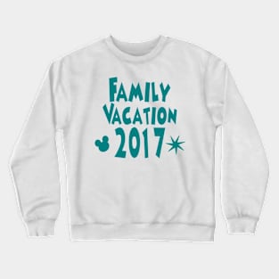 Family Vacation with Year Marine Blue Crewneck Sweatshirt